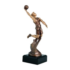 Statuetka koszykówka RTY1203/BR figurka przedstawia koszykarza w locie z piłką