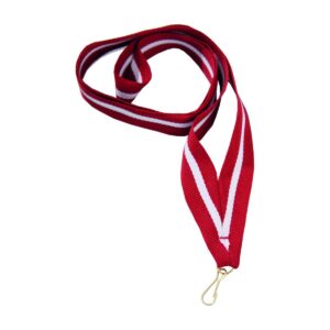 Czerwono-biała wstążka na medal LV