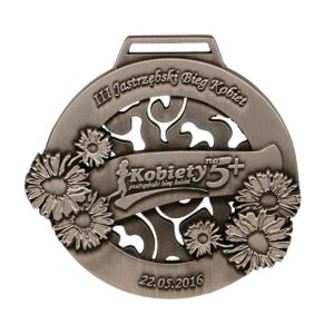 Medal odlewany srebro antyczne - Jastrzębski bieg kobiet