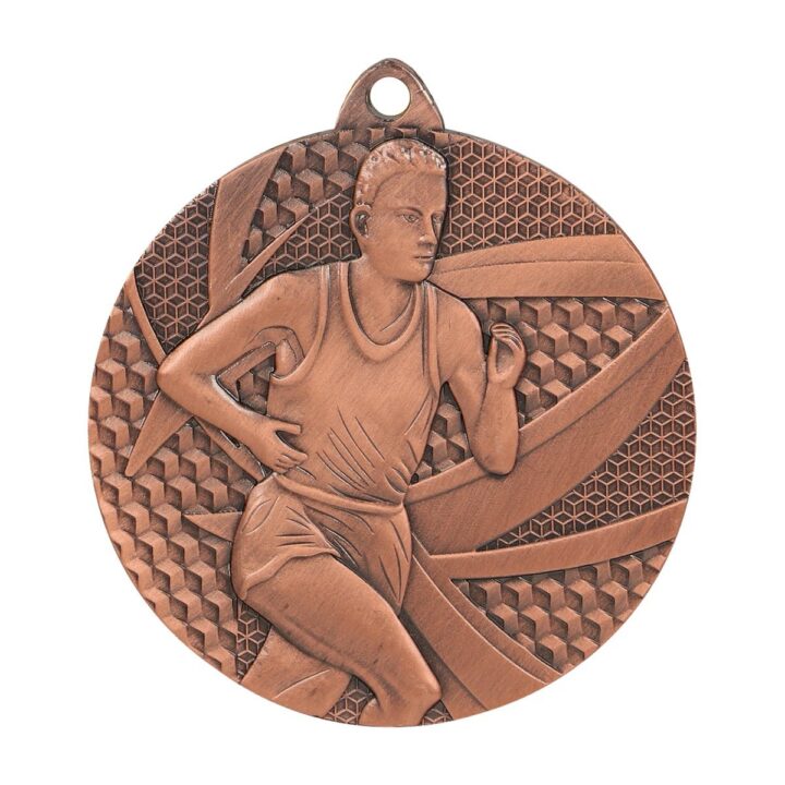 Brązowy medal z zawodnikiem zawodów biegowych MMC6350/B