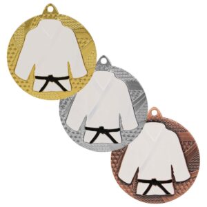 Medale MMC6550 - przedstawia kimono i czarny pas karate