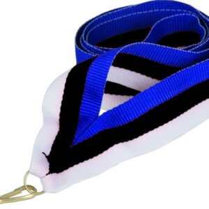 Wstążka na medal BL/BK/W z flagą Estonii