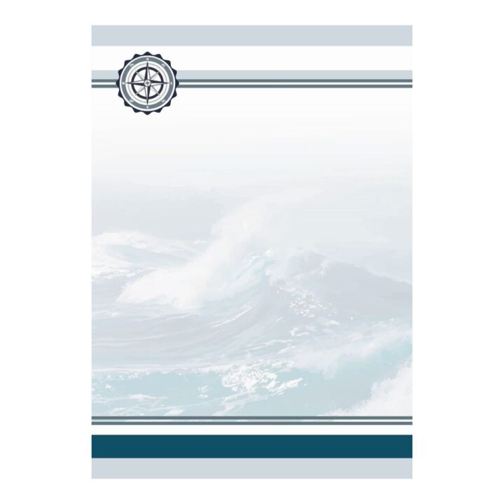 Dyplom papierowy Fala - dla żeglarzy i marynarzy