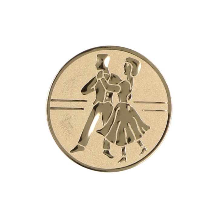 Emblemat z tańcząca parą wykonany z aluminium