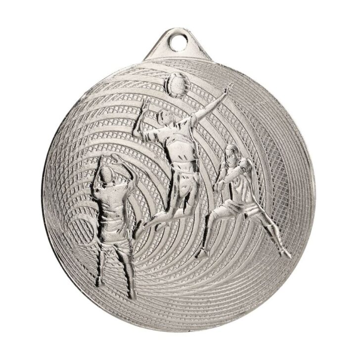 Srebrny medal sportowy MMC3073/S - siatkówka