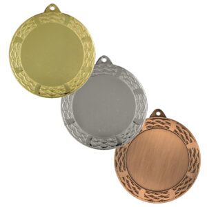 Duże medale sportowe ME0270 ze stali, w trzech kolorach