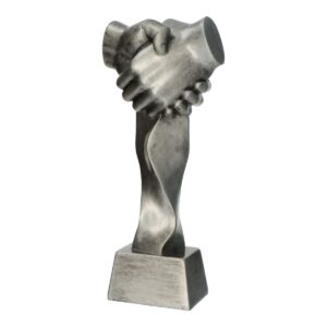 Statuetka biznesowa RFST3019/S - figurka uścisk dłoni, podziękowanie za współpracę