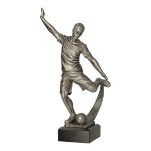 Elegancka statuetka piłkarska RFST3029/S - figurka piłkarza