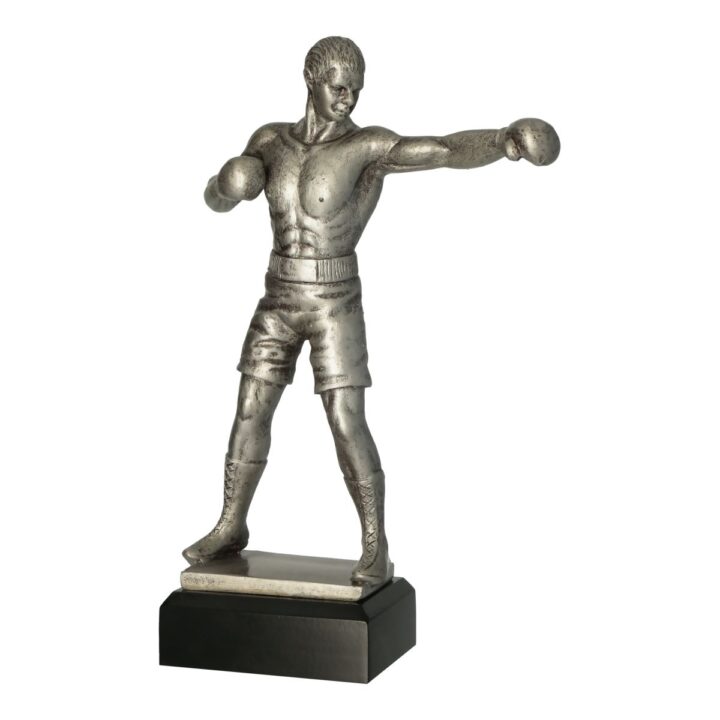 Statuetka bokserska RFST3034/S - figurka przedstawia boksera w trakcie wyprowadzania ciosu