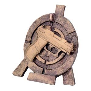 Statuetka RTY2065/BR pistolet, strzelectwo broń krótka