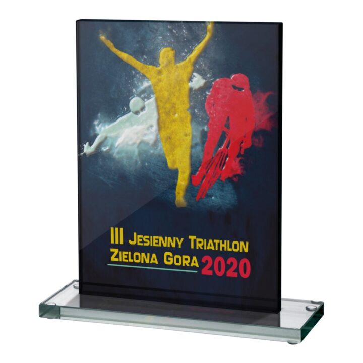 Trofeum szklane 8003 nagroda na triathlon