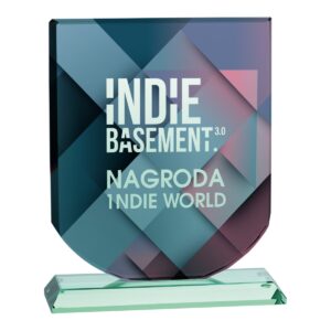 Statuetka szklana G001 upominek podziękowanie