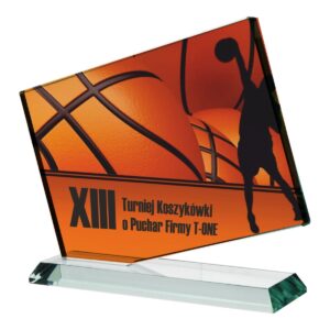 Ciekawa statuetka szklana G036