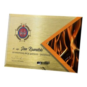 Trofeum statuetka szklana stojąca M52