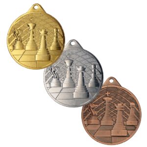 Medal metalowy MMC34050 - Szachy
