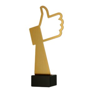 Statuetka metalowa METLINE ML-OKA - kciuk, OK