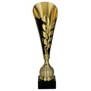 Złoto-czarny puchar plastikowy 7262