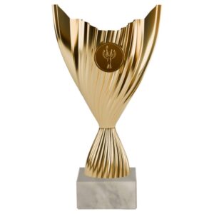 Złoty puchar plastikowy 8385